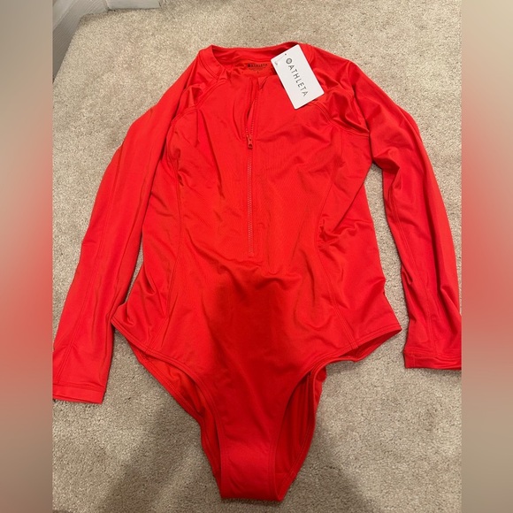 Athleta NWT Women One Piece Sun Shield Rashguard L NWT - Picture 5 of 6